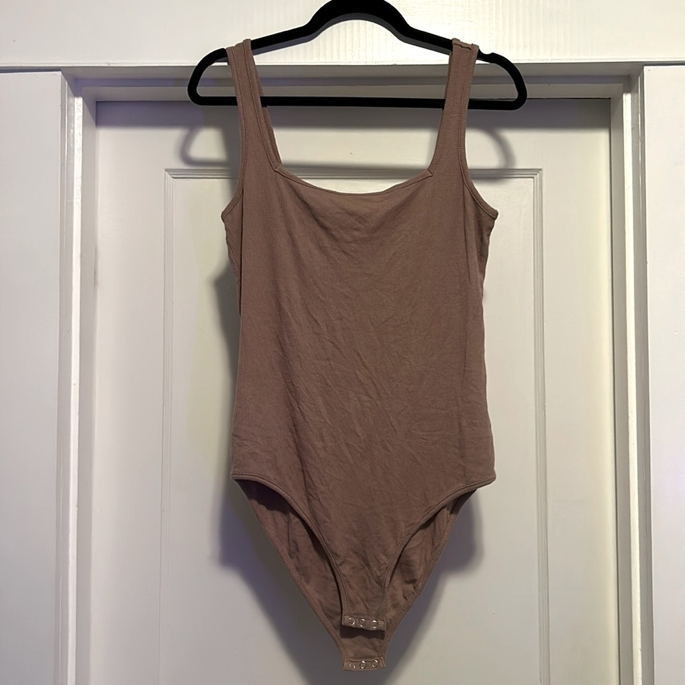 Bobi Modal Spandex Rib Bodysuit in Java - Picture 5 of 11